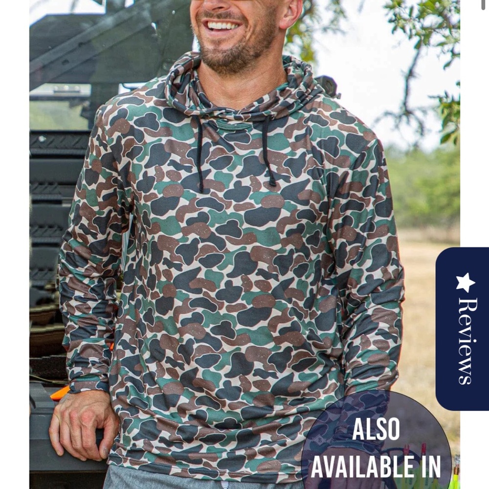 Burlebo Performance Hoodie - Throwback Camo NEW WITH TAGS